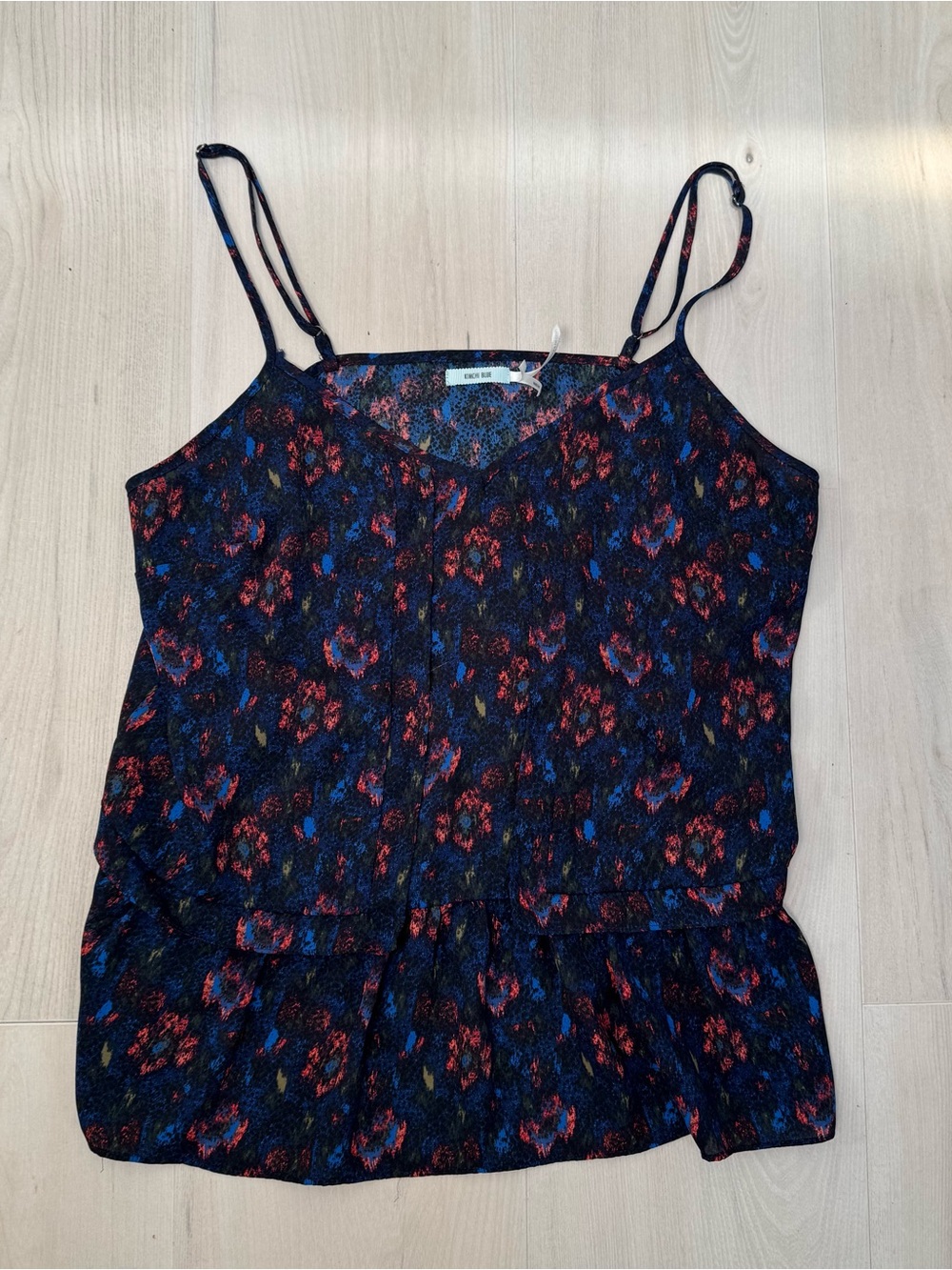 Kimchi Blue Multi-Color Abstract Print Tank Top size M